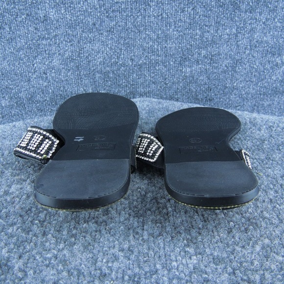 Madeline Stuart Navajo Women Flip Flop Sandal Shoes Black Synthetic Size 6.5 Med - Picture 8 of 9